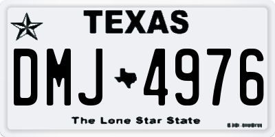TX license plate DMJ4976