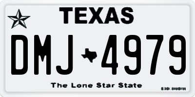TX license plate DMJ4979