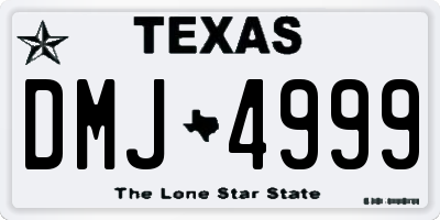 TX license plate DMJ4999