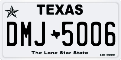 TX license plate DMJ5006