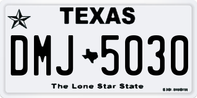 TX license plate DMJ5030