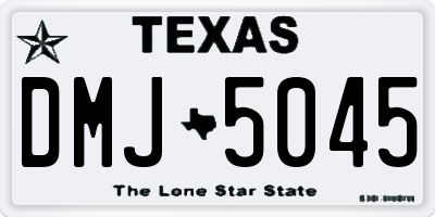TX license plate DMJ5045