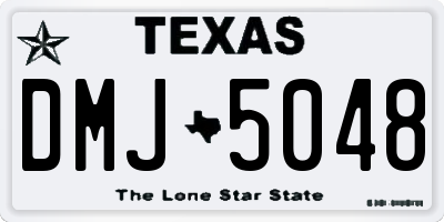 TX license plate DMJ5048