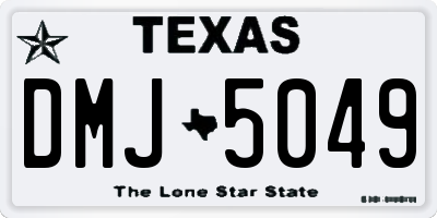 TX license plate DMJ5049