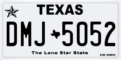 TX license plate DMJ5052