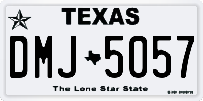 TX license plate DMJ5057