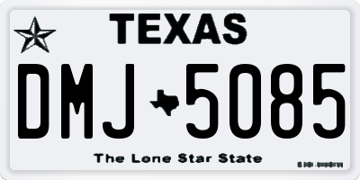TX license plate DMJ5085