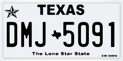 TX license plate DMJ5091