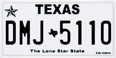 TX license plate DMJ5110