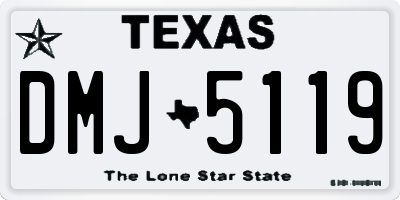 TX license plate DMJ5119