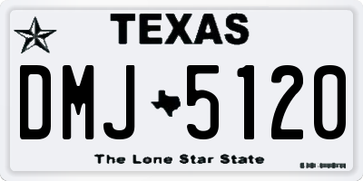 TX license plate DMJ5120