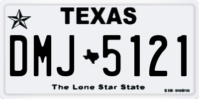 TX license plate DMJ5121