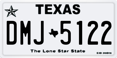 TX license plate DMJ5122