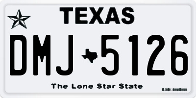 TX license plate DMJ5126