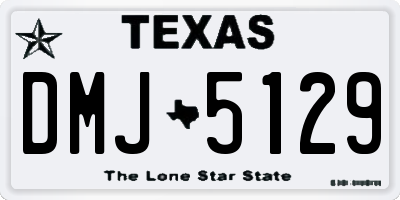TX license plate DMJ5129
