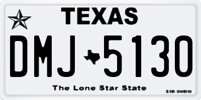 TX license plate DMJ5130