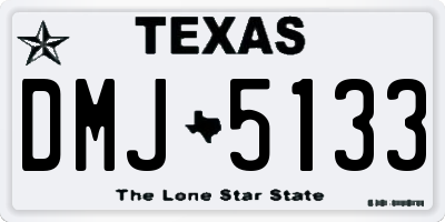 TX license plate DMJ5133