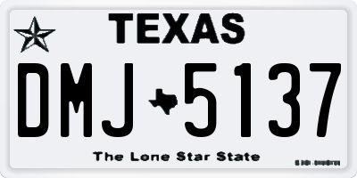 TX license plate DMJ5137