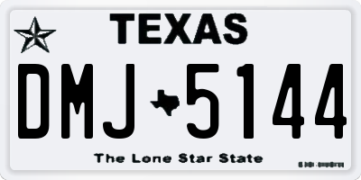 TX license plate DMJ5144