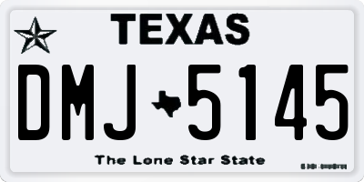 TX license plate DMJ5145
