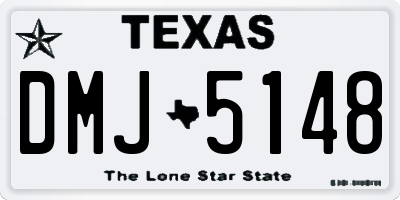 TX license plate DMJ5148