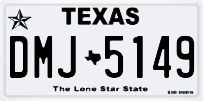 TX license plate DMJ5149