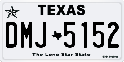 TX license plate DMJ5152