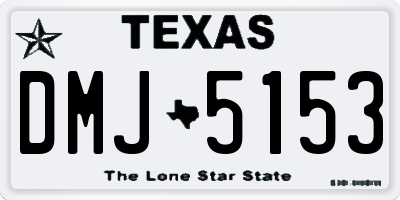 TX license plate DMJ5153