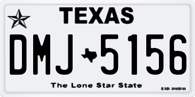 TX license plate DMJ5156