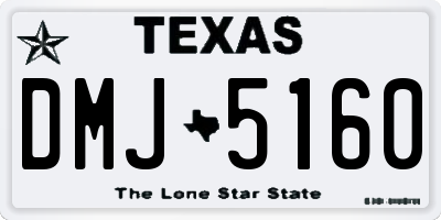 TX license plate DMJ5160
