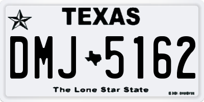 TX license plate DMJ5162