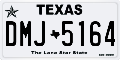 TX license plate DMJ5164