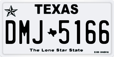 TX license plate DMJ5166