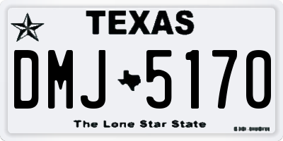 TX license plate DMJ5170