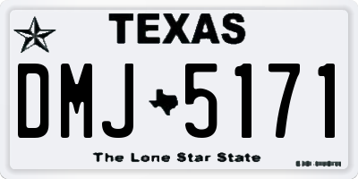 TX license plate DMJ5171