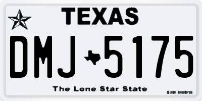 TX license plate DMJ5175
