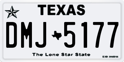 TX license plate DMJ5177