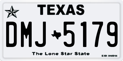 TX license plate DMJ5179