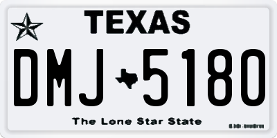 TX license plate DMJ5180