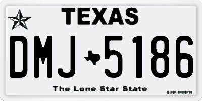 TX license plate DMJ5186