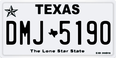 TX license plate DMJ5190