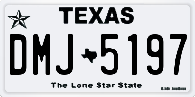 TX license plate DMJ5197