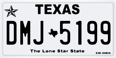TX license plate DMJ5199
