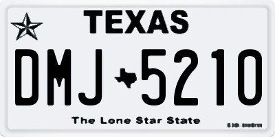 TX license plate DMJ5210