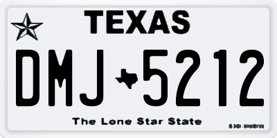 TX license plate DMJ5212