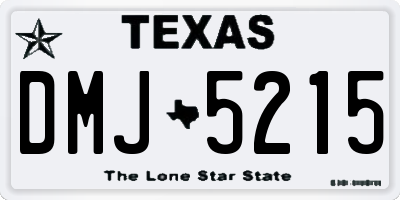 TX license plate DMJ5215