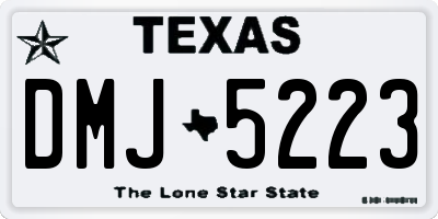 TX license plate DMJ5223