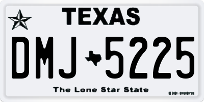 TX license plate DMJ5225