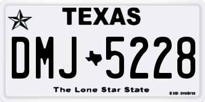 TX license plate DMJ5228