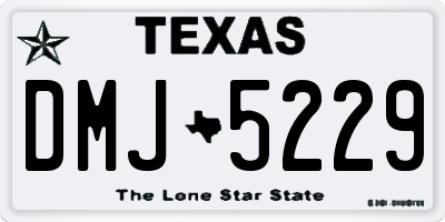 TX license plate DMJ5229